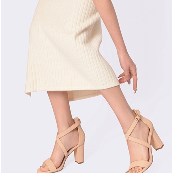 IDIFU Ankle strap chunky heel color nude - Picture 8 of 8
